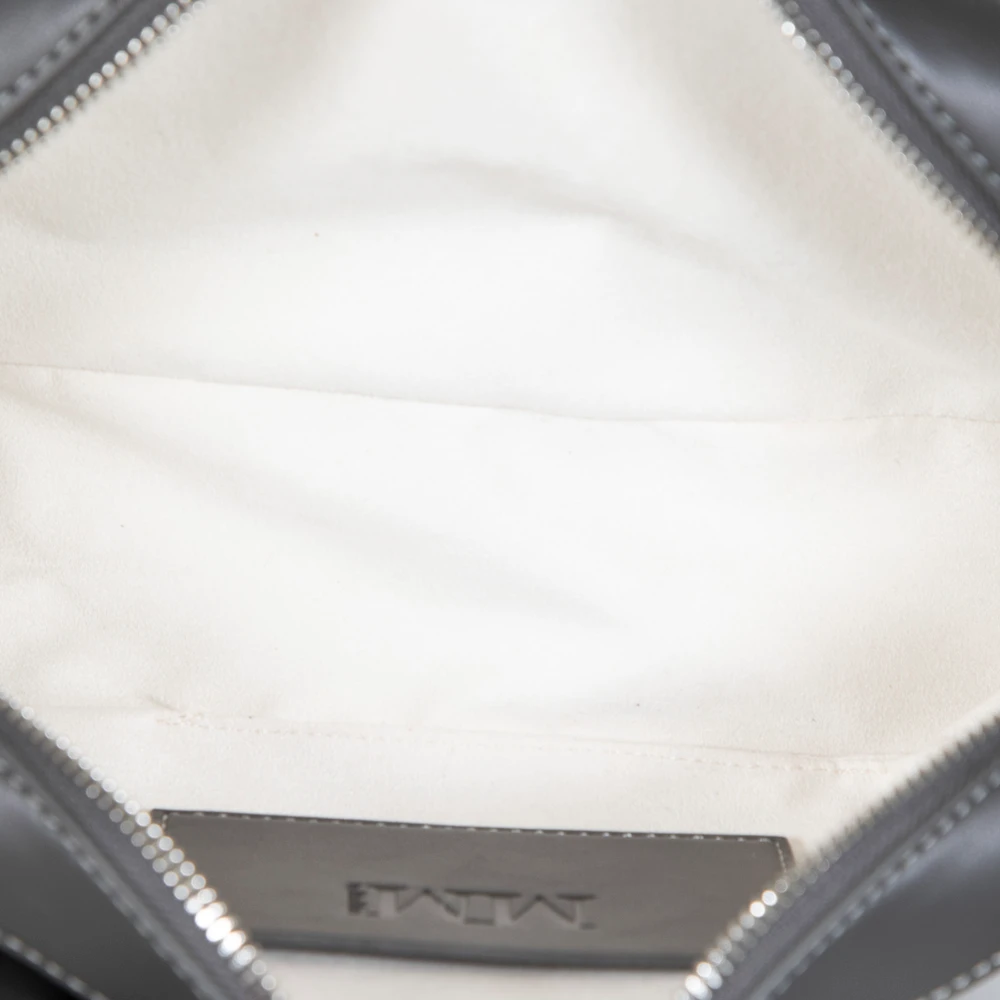 Max Mara Grigio Scuro Vegan Leather Lirica Handbag
