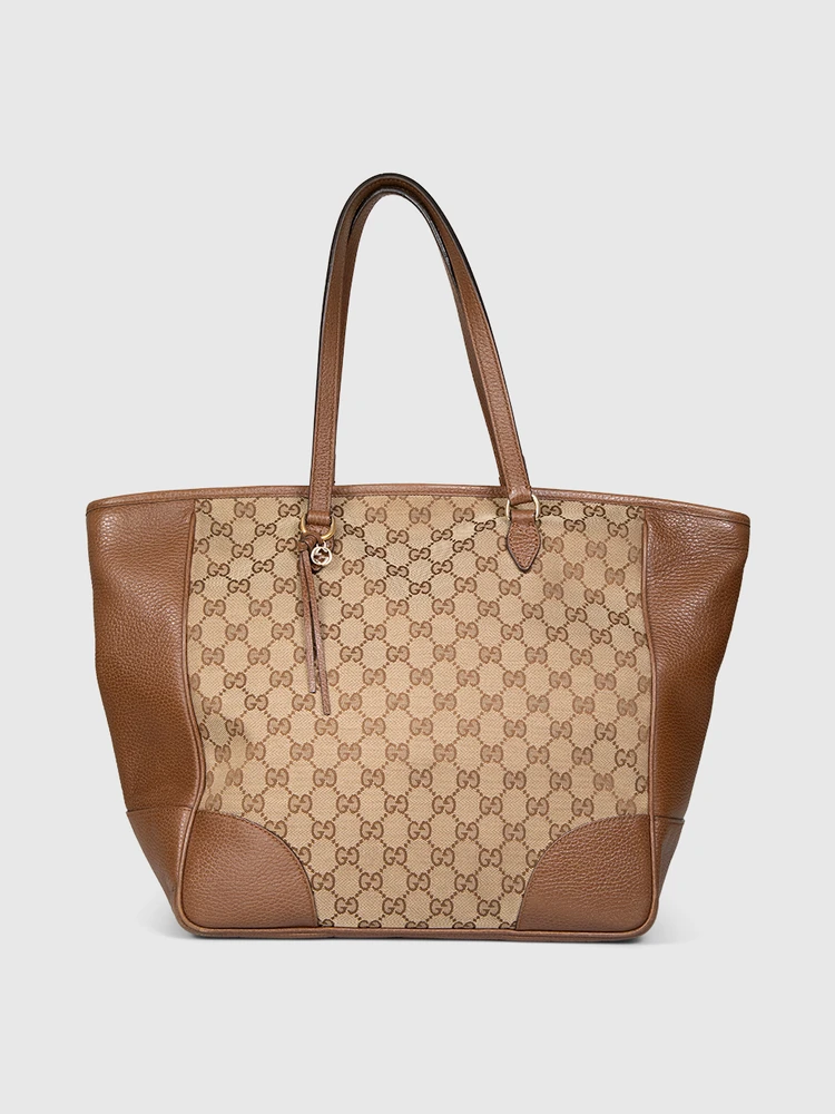 Gucci Brown GG Canvas Bree Tote Bag