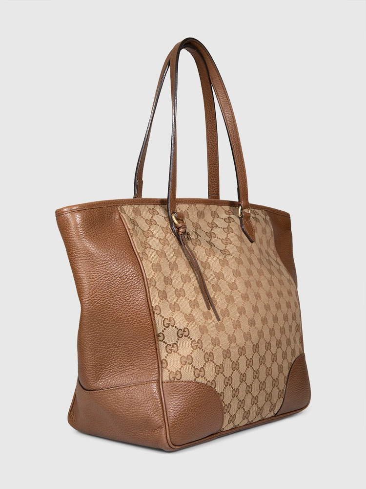 Gucci Brown GG Canvas Bree Tote Bag