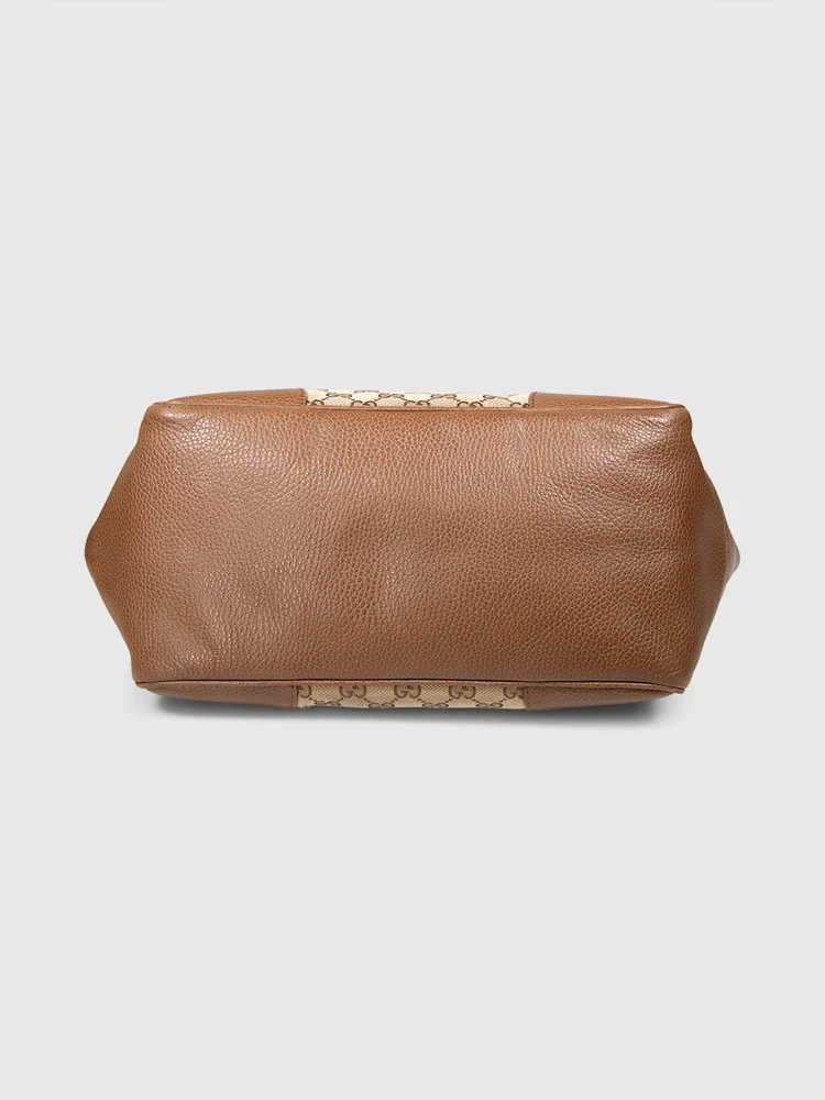 Gucci Brown GG Canvas Bree Tote Bag