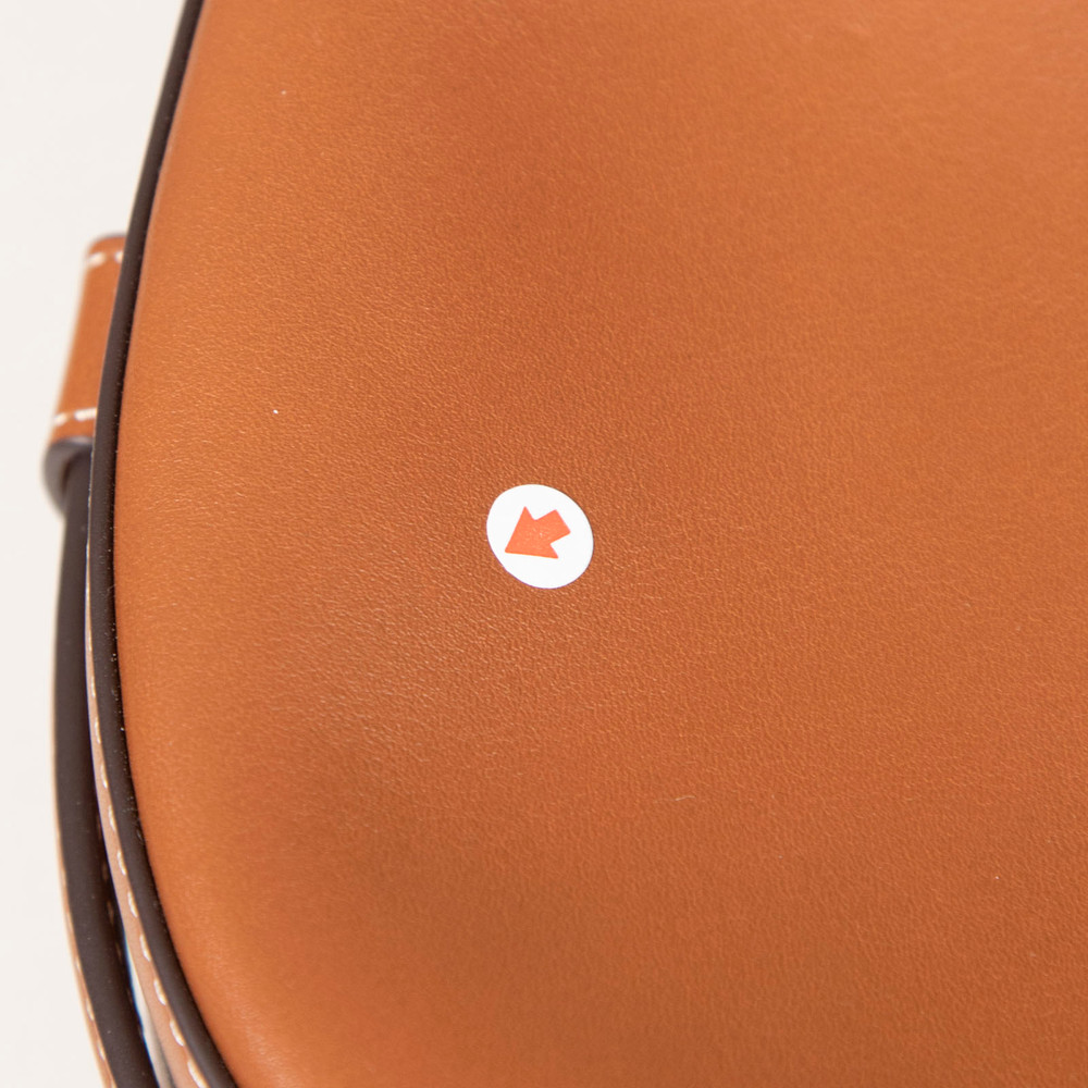 Ralph Lauren Brown Leather Tasha Small Top Handle Bag