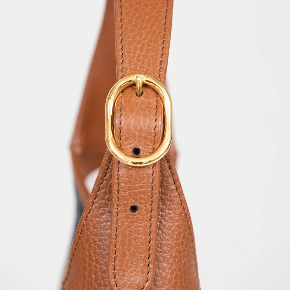 Gucci Navy Denim Small Jackie 1961 Shoulder Bag
