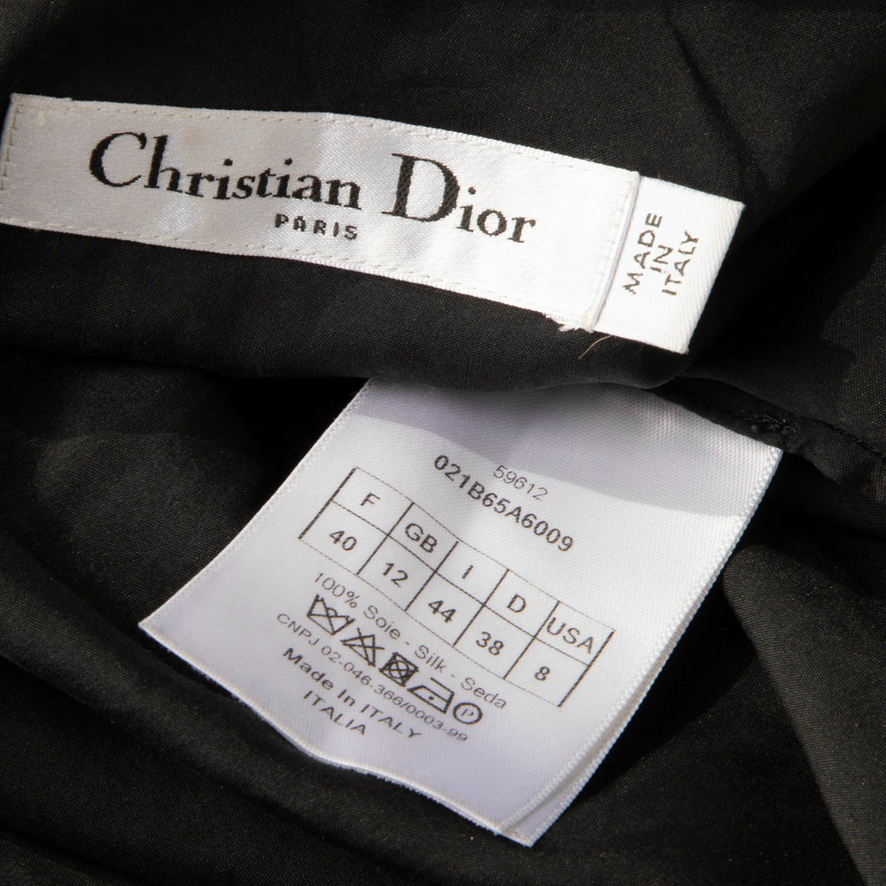 Dior Black Silk Button Up Shirt