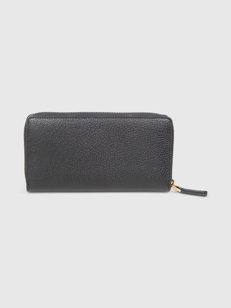 Gucci Black Leather Long Wallet