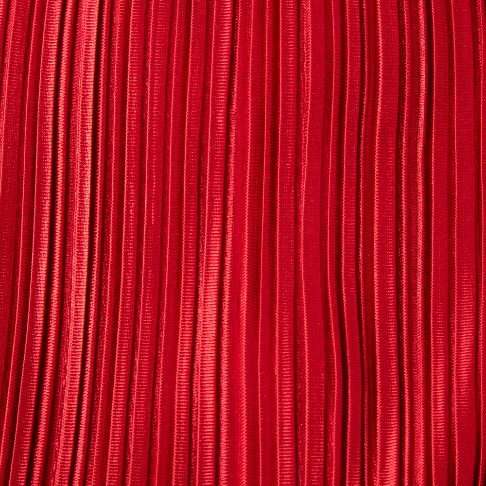 Issey Miyake Pleats Please Red Midi Pleated Dress