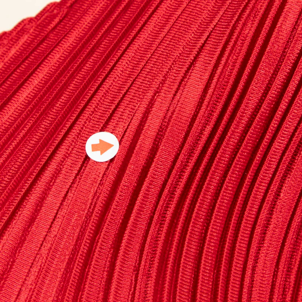 Issey Miyake Pleats Please Red Midi Pleated Dress