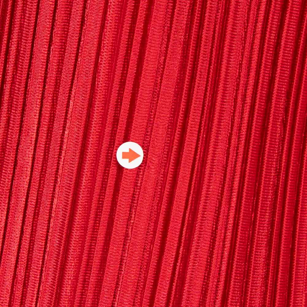 Issey Miyake Pleats Please Red Midi Pleated Dress
