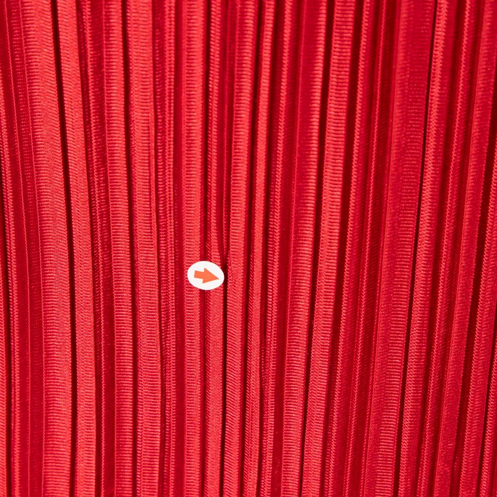 Issey Miyake Pleats Please Red Midi Pleated Dress