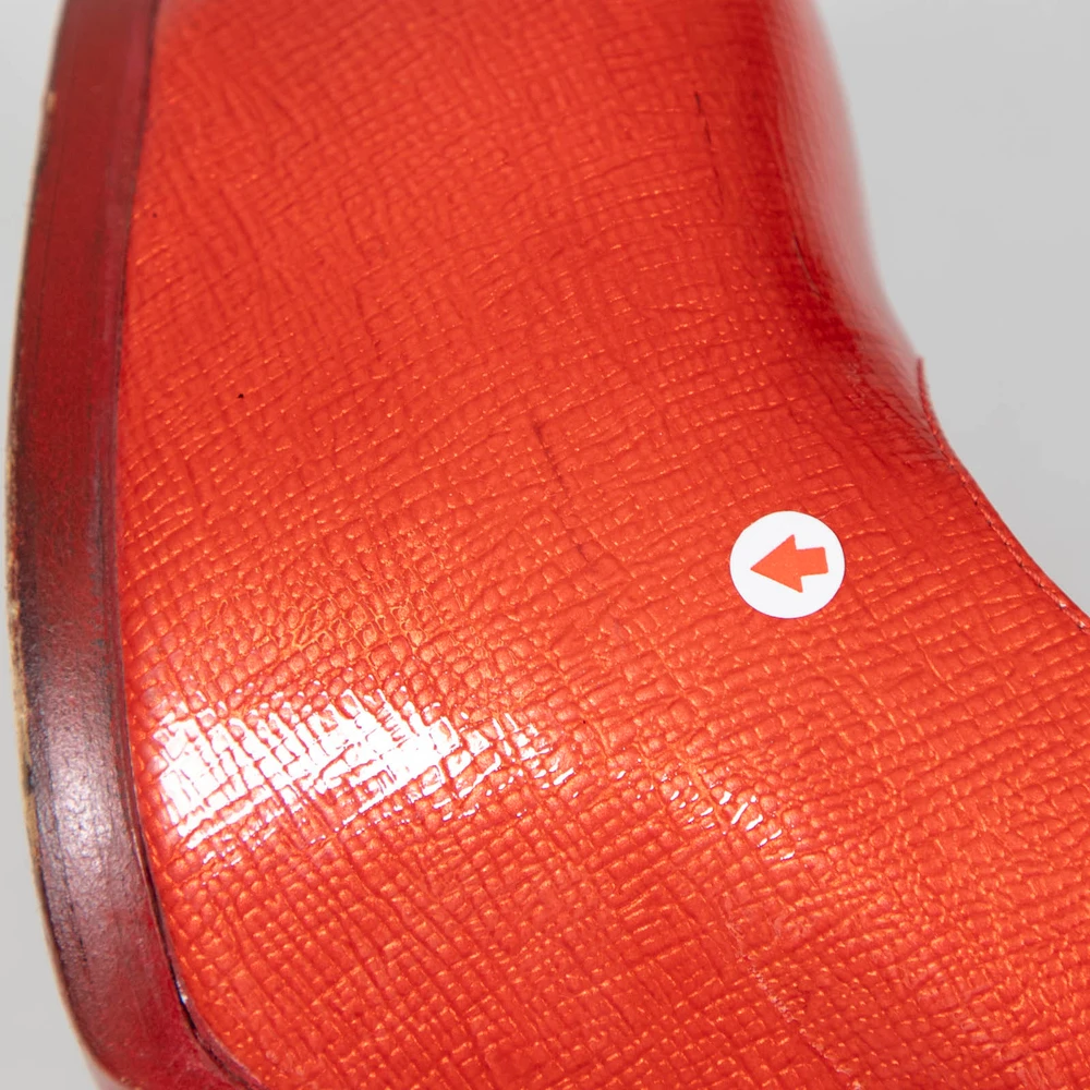 Saint Laurent Red Patent Leather Slingback Heels