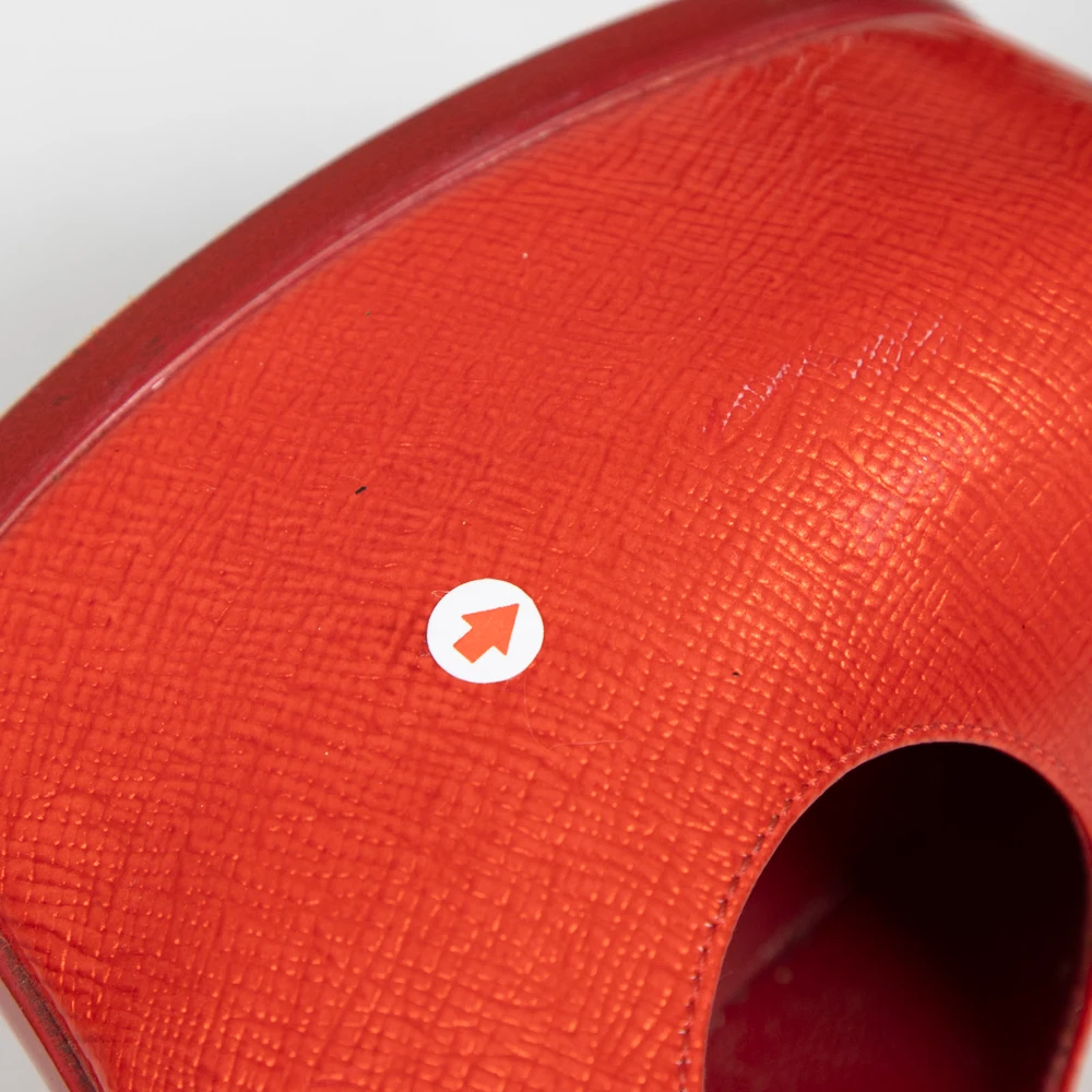 Saint Laurent Red Patent Leather Slingback Heels