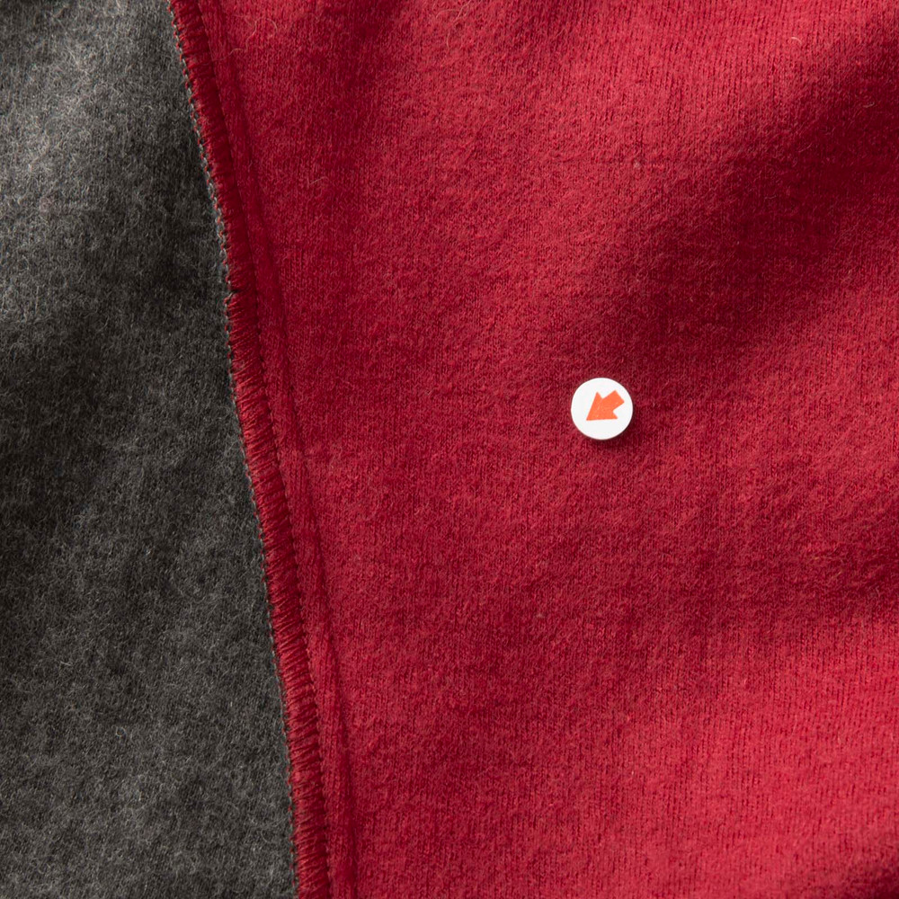 Fendi Burgundy & Grey Wool Panelled Dress
