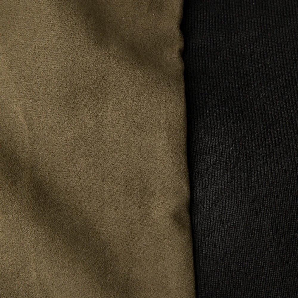 Balenciaga Khaki Vegan Suede Skirt