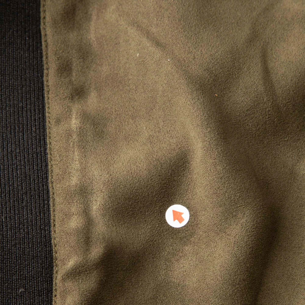 Balenciaga Khaki Vegan Suede Skirt