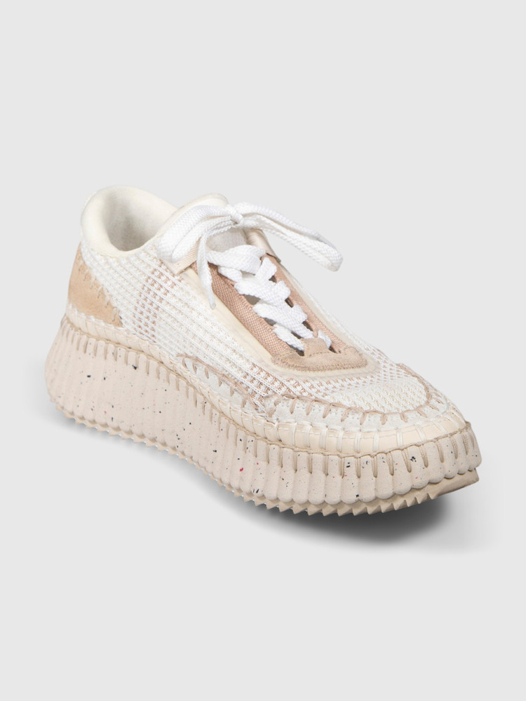 Chloé Beige Nama Runner Trainers
