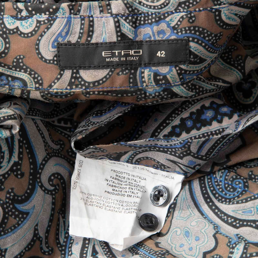 Etro Button Up Paisley Print Shirt