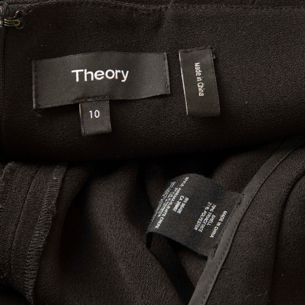 Theory Black Sleeveless V-Neck Jumpsuit