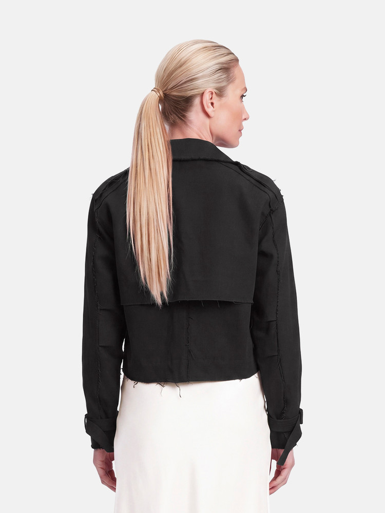 Rag & Bone Navy Distressed Jacket