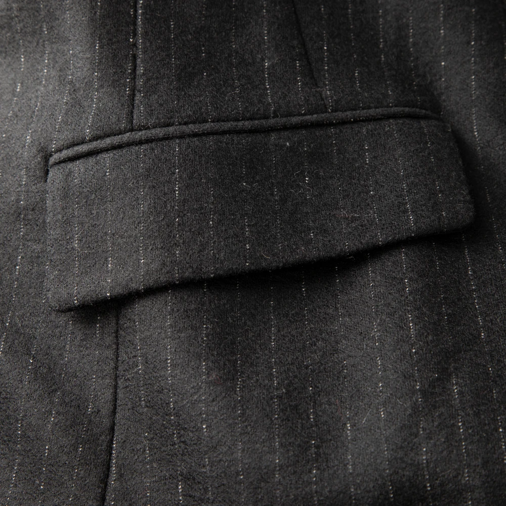 Theory Navy Wool Pinstripe Blazer & Trousers Set