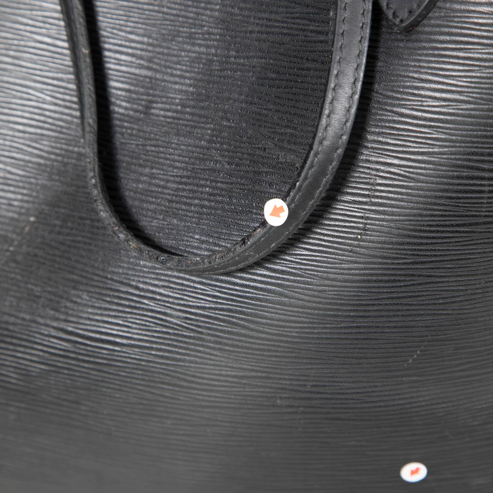 Louis Vuitton Black Epi Leather Neverfull Tote