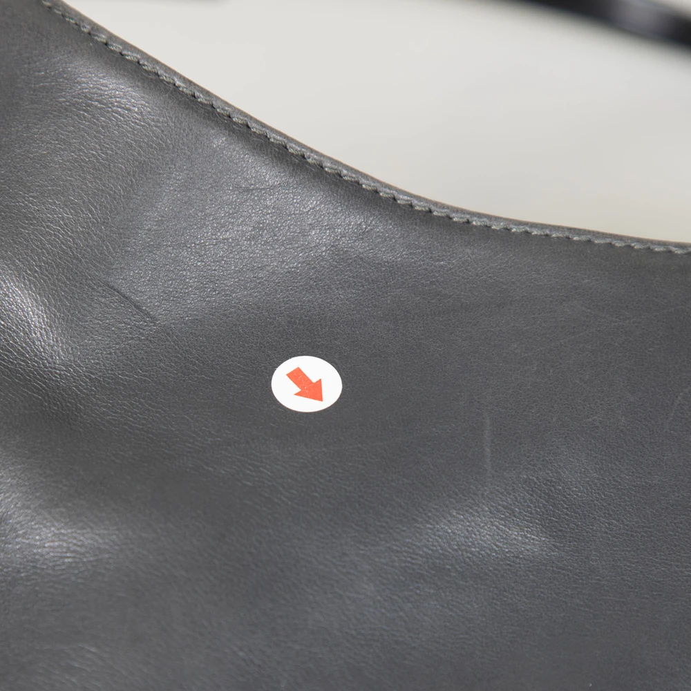 Prada Vintage Grey Leather Tote Bag