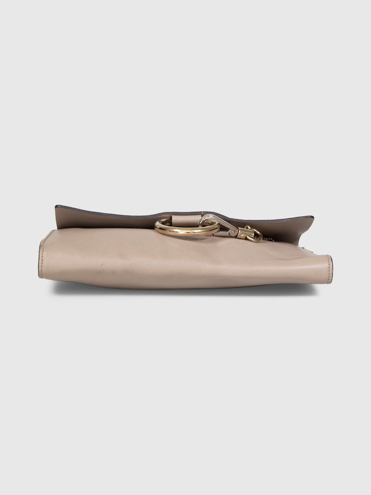 Chloé Grey Suede Faye Clutch Bag