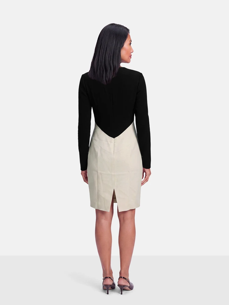 Emilio Pucci Black & White Wool Dress