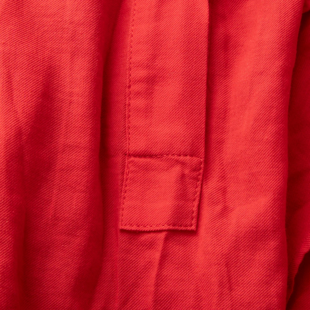 Vince Red Front Tie Midi Dress