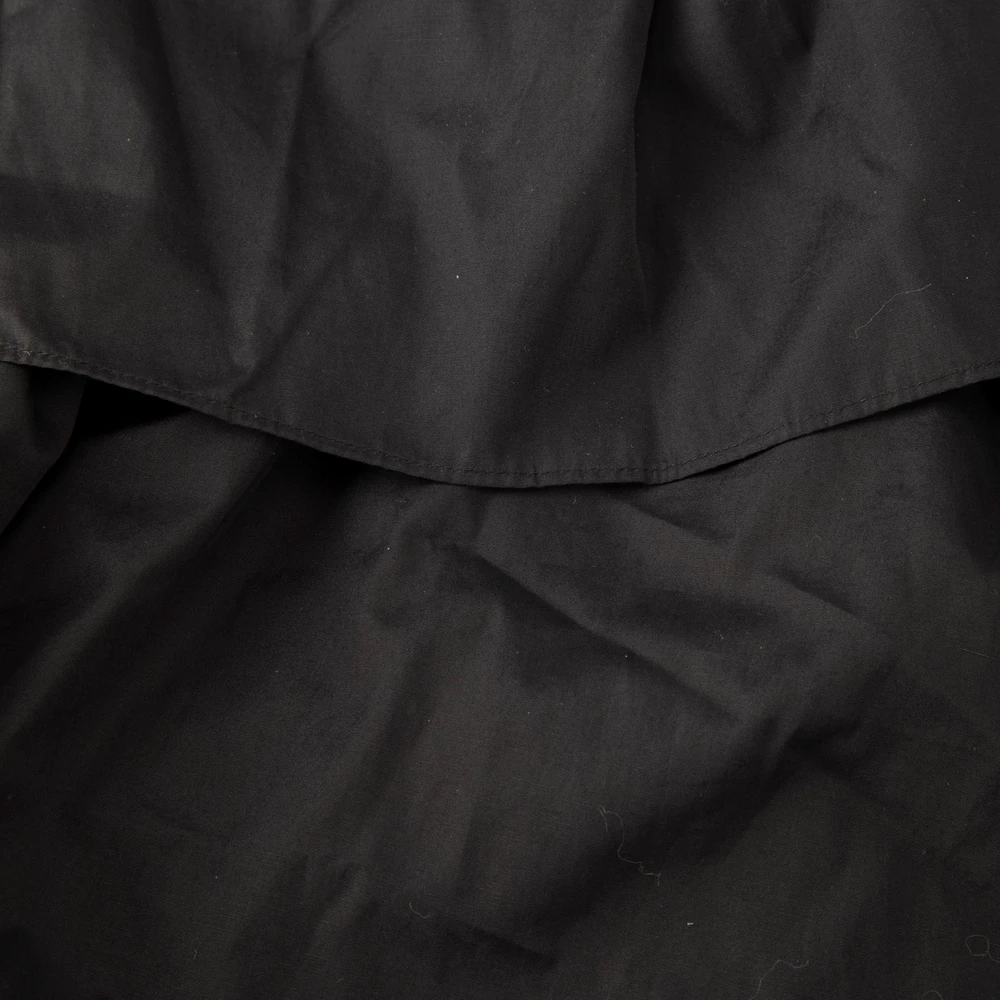 Max Mara Black Ruffle Off Shoulder Maxi Petali Dress