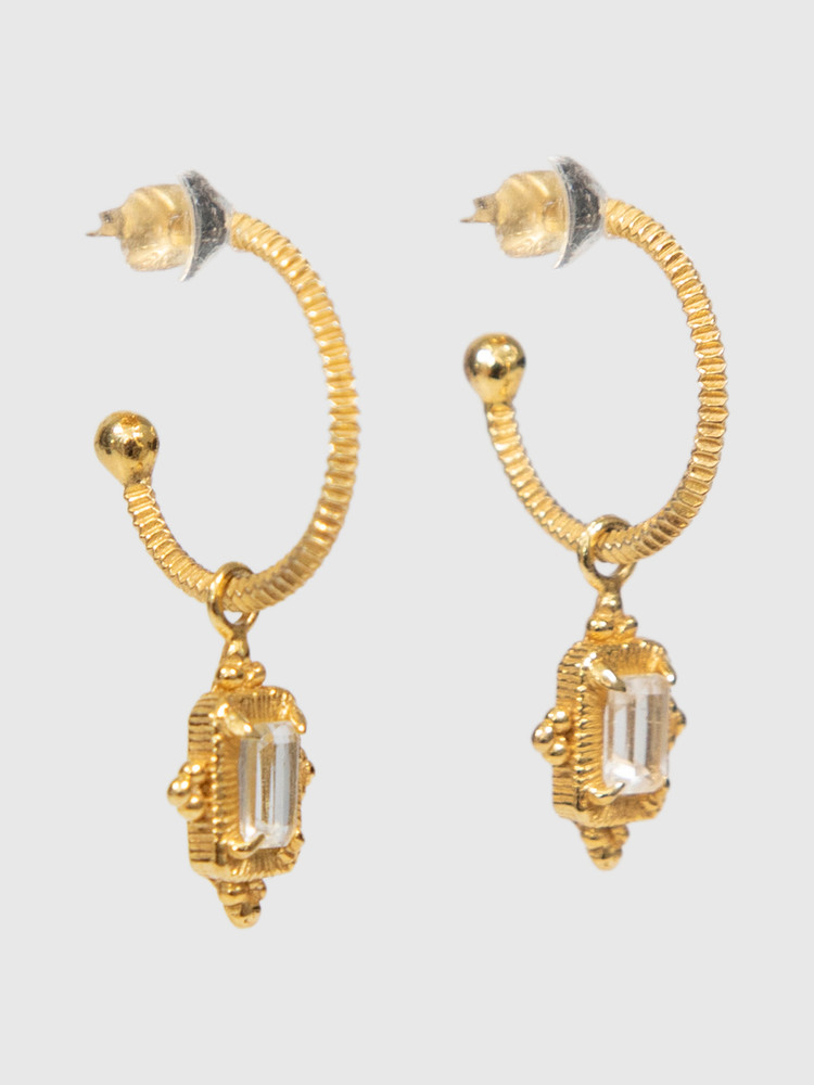 Zoë & Morgan White Topaz Anastasia Earrings & Ring Set