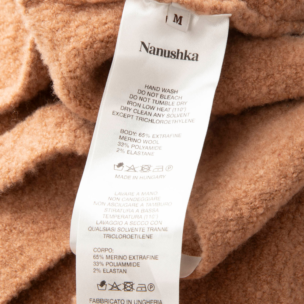 NANUSHKA Beige Merino Zosia Bouclé Knit Bra Top