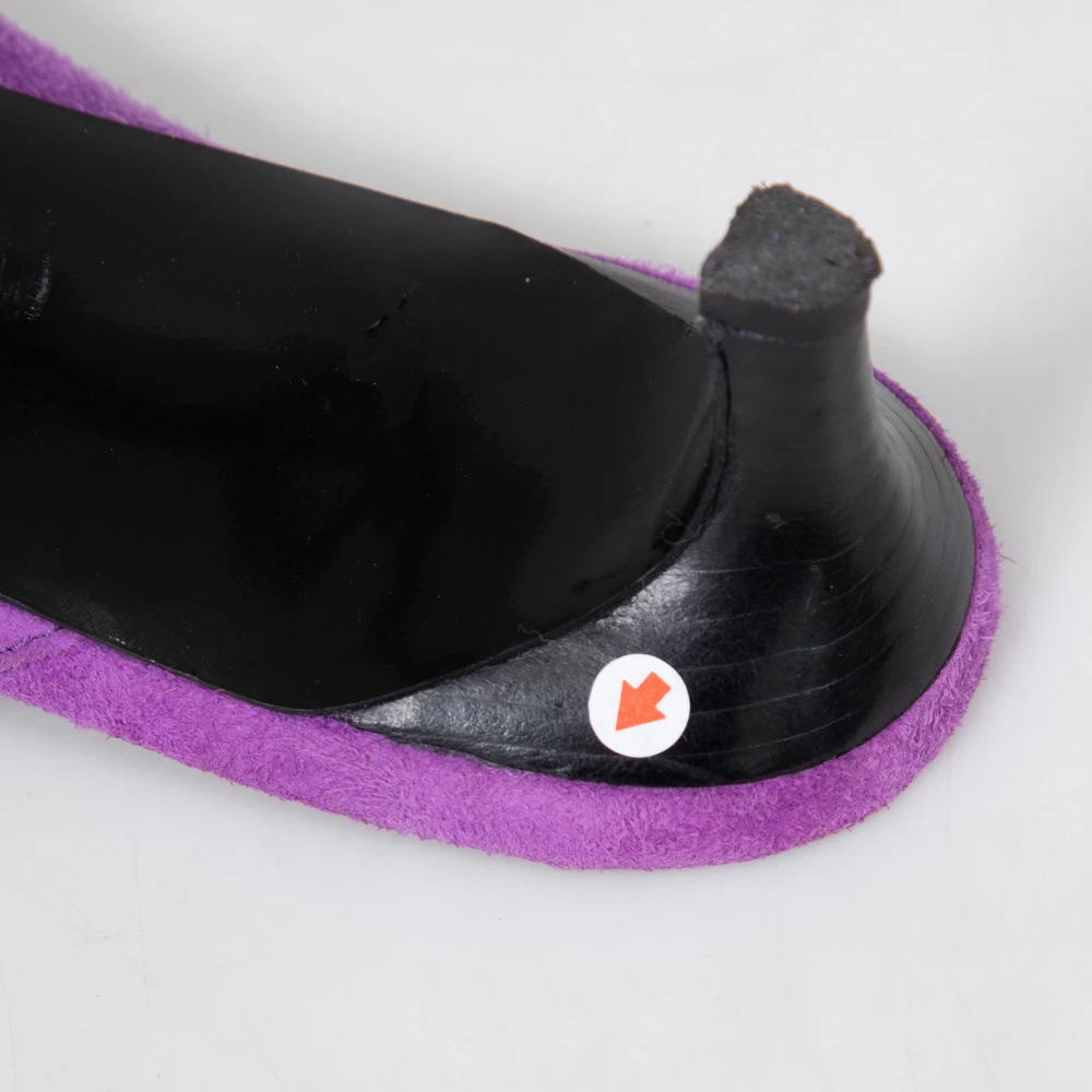 3.1 Phillip Lim Purple Suede Agatha Kitten Heel Mules