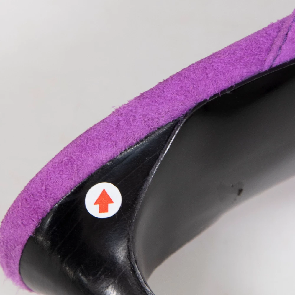 3.1 Phillip Lim Purple Suede Agatha Kitten Heel Mules