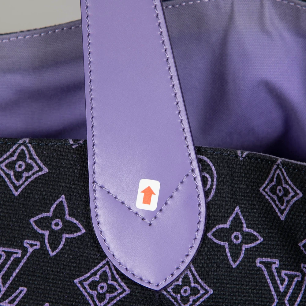 Louis Vuitton 2009 Black & Purple Cabas Ipanema GM Bag