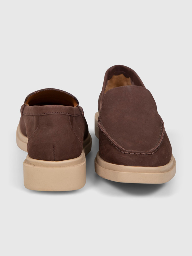 Clergerie Dark Brown Suede Oscar Loafers
