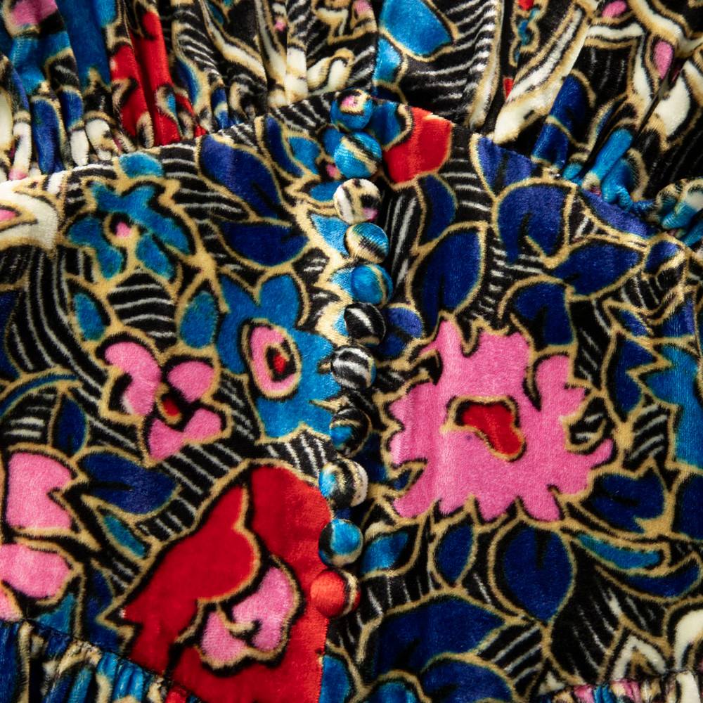 Isabel Marant Floral & Paisley Velvet Moyranid Dress