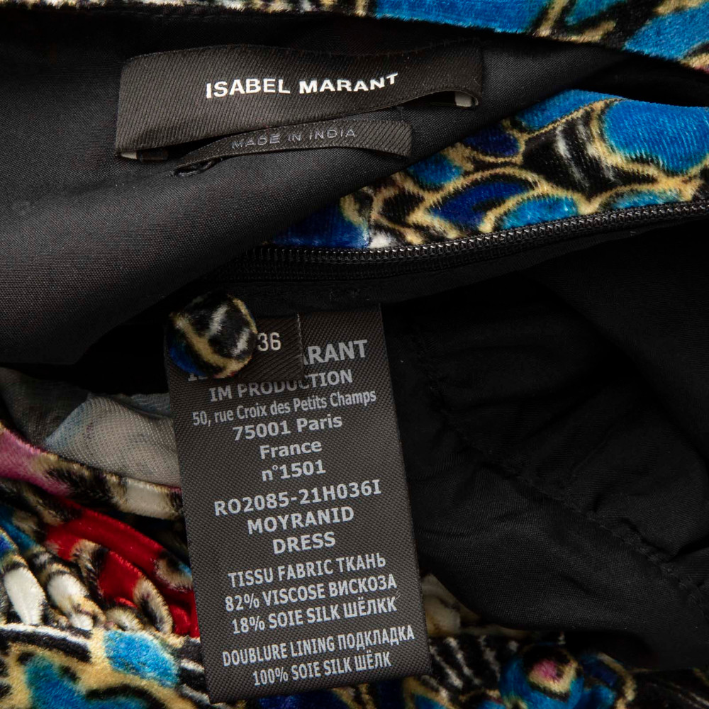 Isabel Marant Floral & Paisley Velvet Moyranid Dress