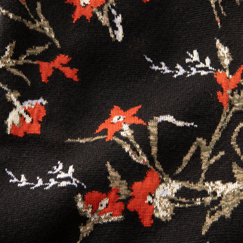 Balenciaga Floral Wool Knit Jumper