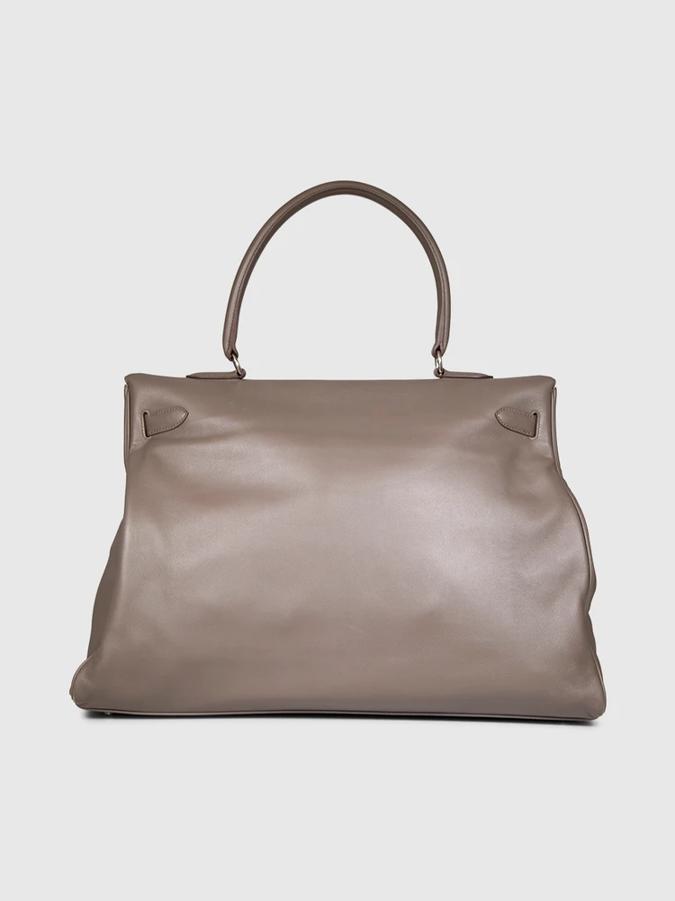 Hermès 2013 Etain Veau Sikkim Kelly Relax 50