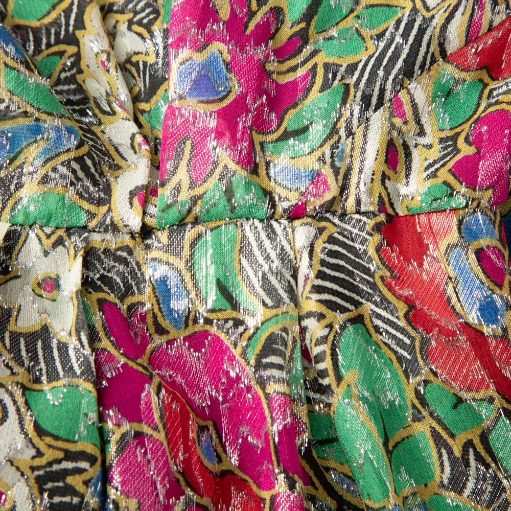 Isabel Marant Floral Metallic Maxi Nalisma Dress