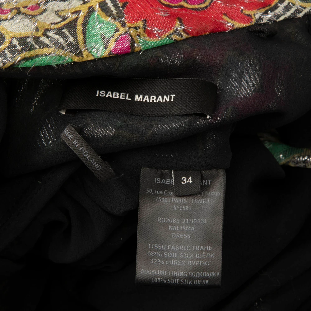 Isabel Marant Floral Metallic Maxi Nalisma Dress