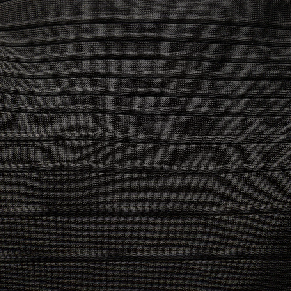 Herve Leger Black Maxi Bandage Dress