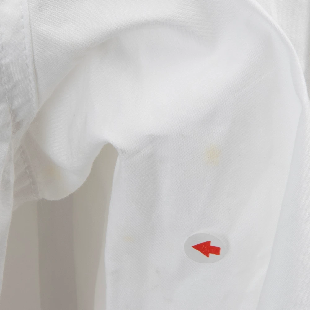 Maison Margiela White Logo Print Button Up Shirt