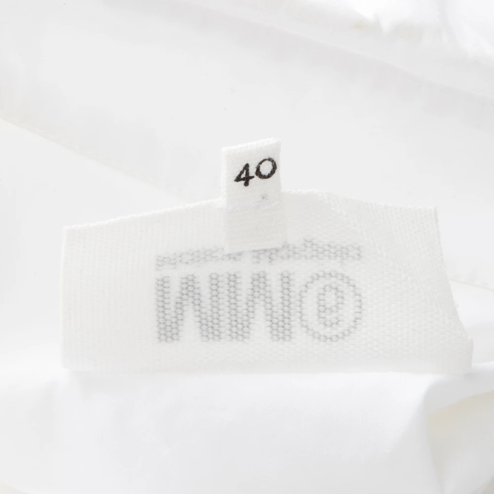 Maison Margiela White Logo Print Button Up Shirt