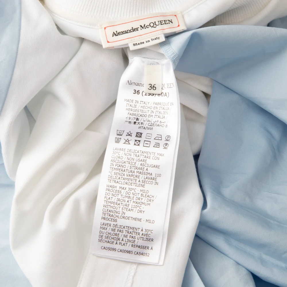 Alexander McQueen Blue & White T-Shirt