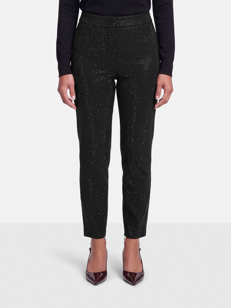 Ralph & Russo Black Crystal Embellished Trousers