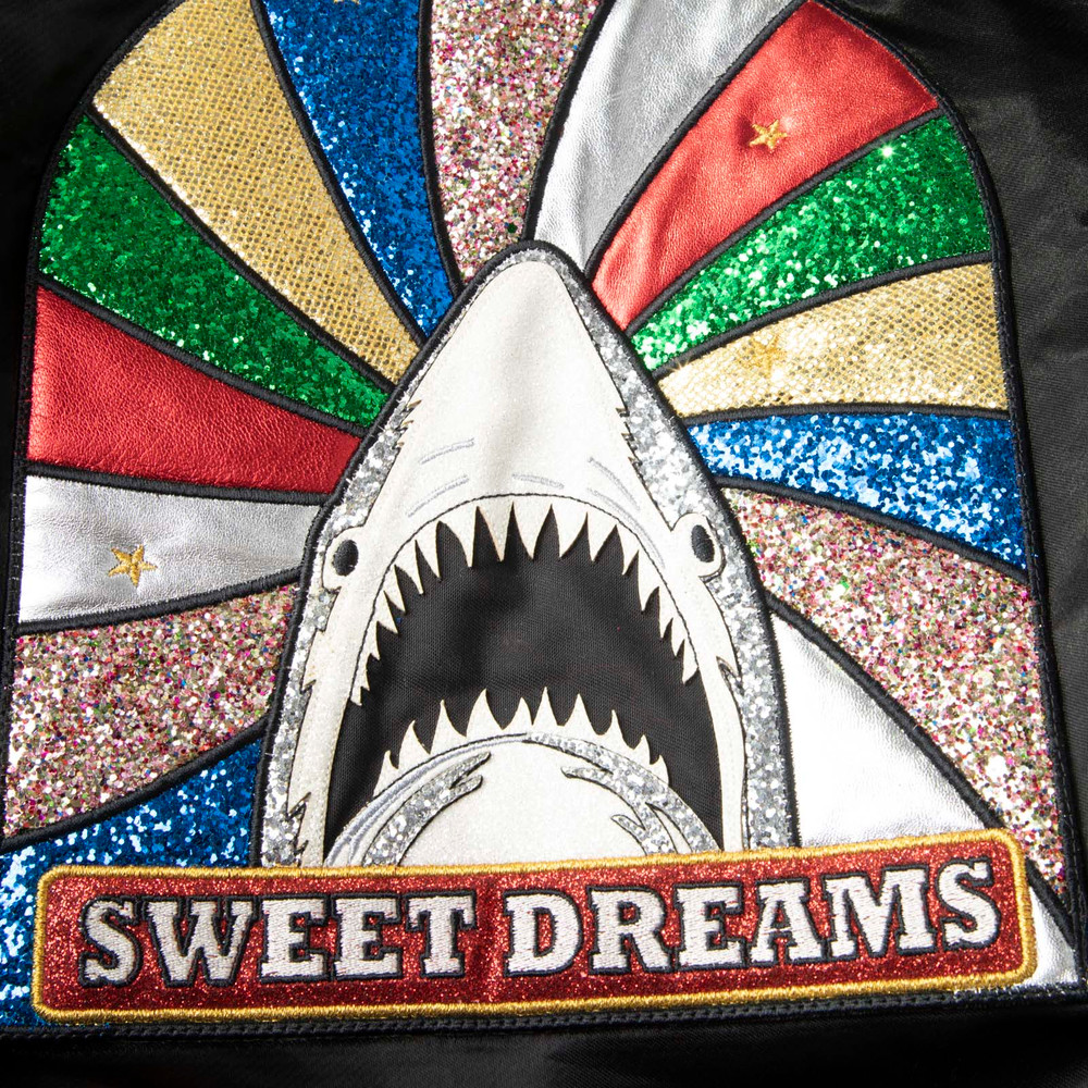 Saint Laurent Black Shark Bomber Jacket