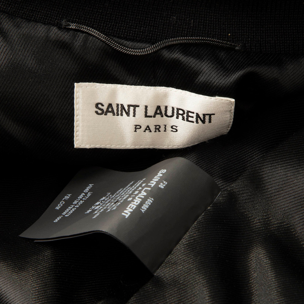 Saint Laurent Black Shark Bomber Jacket