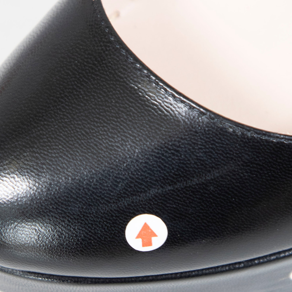 Miu Miu Black Leather Platform Pumps