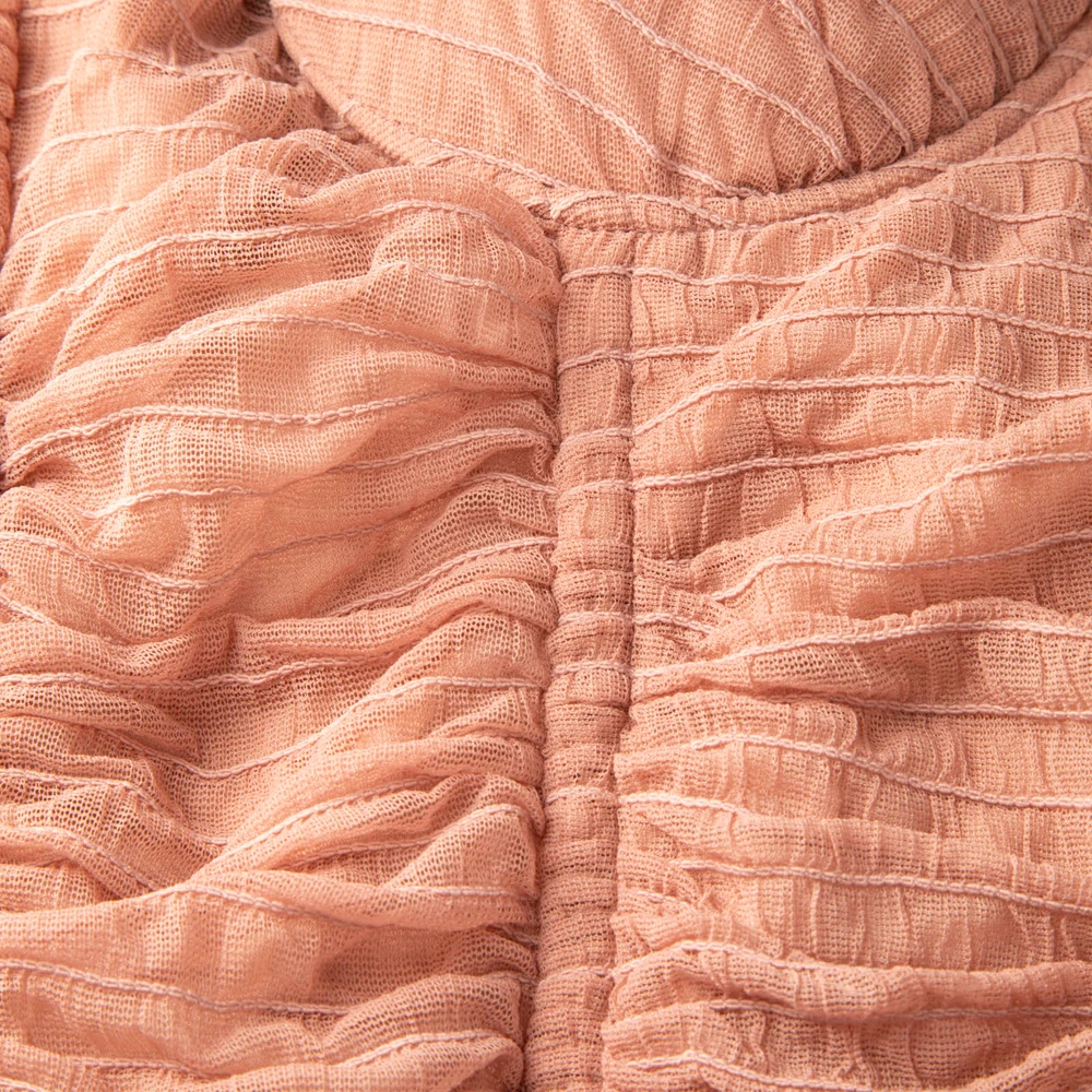 Ronny Kobo Pink Ruched Sweetheart Batya Dress