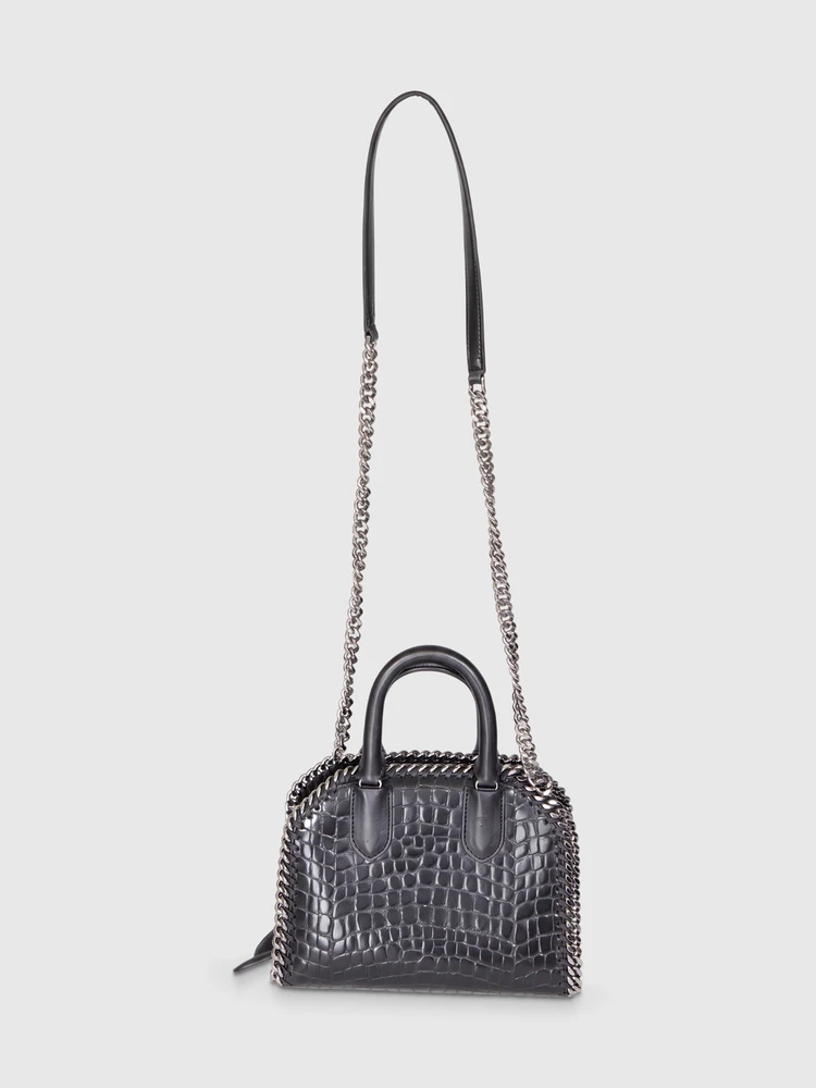 Stella McCartney Black Vegan Leather Falabella Box Bag